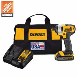 DEWALT 20V MAX Cordless 1/4 in. Impact Driver Kit with 1.3Ah Battery, Charger, and Bag thumbnail 1