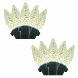 Brite Star 35-Light Warm White Faceted C6 LED String Light Set (Set of 2) thumbnail 1