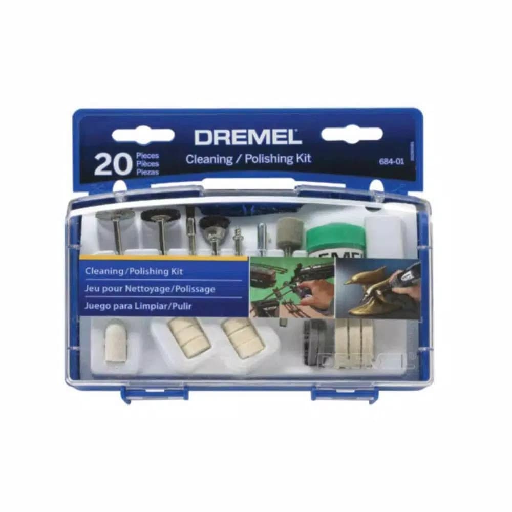 Dremel 20-Piece Rotary Tool Cleaning and Polishing Accessory Set