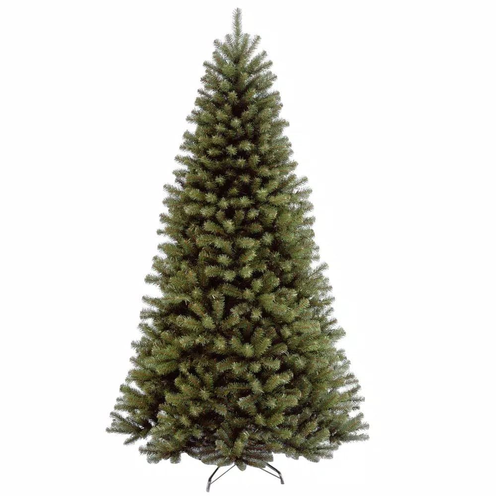 National Tree Company 7 ft. North Valley Spruce Hinged Artificial Christmas Tree, Slim Profile, 1096 Tips