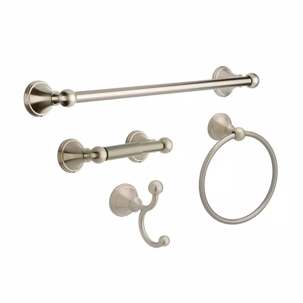 Delta Crestfield 24 in. Single Towel Bar in Brushed Nickel