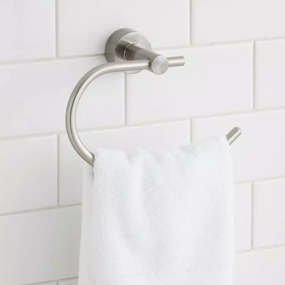 Glacier Bay Innburg Brushed Nickel Towel Ring