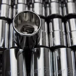 Stanley 15-Piece 1/2 in. Drive Metric Deep Socket Set, 12-Point Professional Grade thumbnail 5