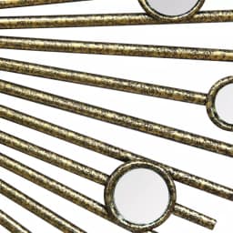 Stratton Home Decor Penelope Round Bronze Metal Accent Mirror, 35 in. W x 34 in. H thumbnail 3
