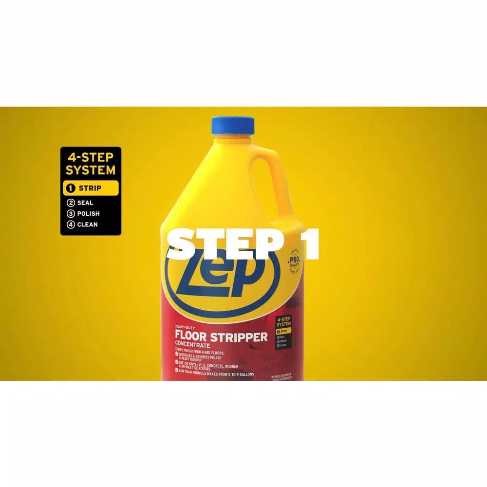 Zep Heavy-Duty Floor Stripper, 1 Gallon (Case of 4)