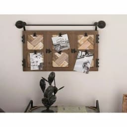 LITTON LANE 6-Opening Matte Brown and Metallic Black Picture Frame, 29 x 17 in. thumbnail 1