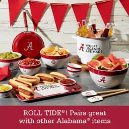 College Kitchen Collection Alabama Crimson Tide Serve 'n Score Party Platter, 16 x 12.5-Inch, Crimson Red thumbnail 2