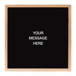Petal Lane Home Letterlove Magnetic Memo Board with 150 White Letters and Rustic Brown Frame thumbnail 1