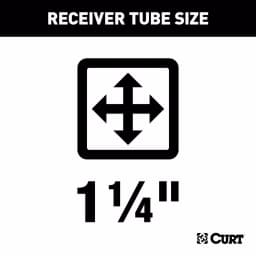CURT Class 1 Trailer Hitch for Mazda 3, 1-1/4" Receiver, Gloss Black thumbnail 10
