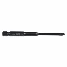 Klein Tools #1 Phillips 3-1/2 in. Steel Power Driver Bits, 5-Pack thumbnail 1