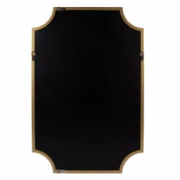 Kate and Laurel Hogan Scallop Corner Accent Mirror, Gold Contemporary Framed Wall Mirror, 24 x 36 in. thumbnail 4