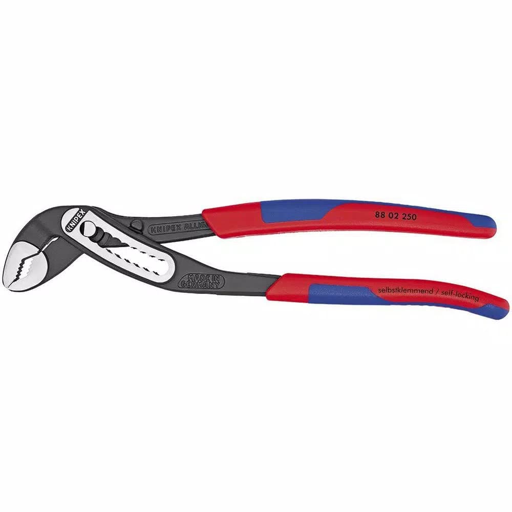KNIPEX 10 in. Alligator Pliers, Forged Steel with 61 HRC Hardened Teeth