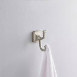 Delta Amaya Double Towel and Robe Hook in Brushed Nickel thumbnail 2