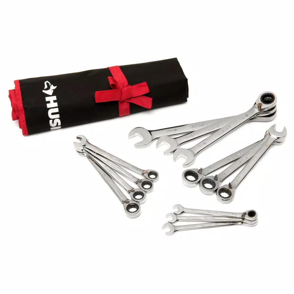 Husky 13-Piece Master Metric Reversible Ratcheting Wrench Set
