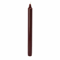 Zest Candle 10 in. Brown Straight Taper Candles, 12-Set thumbnail 2