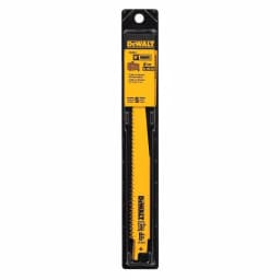 DEWALT 9 in. 6 TPI Bi-Metal Taper Back Reciprocating Saw Blade, 5-Pack thumbnail 3