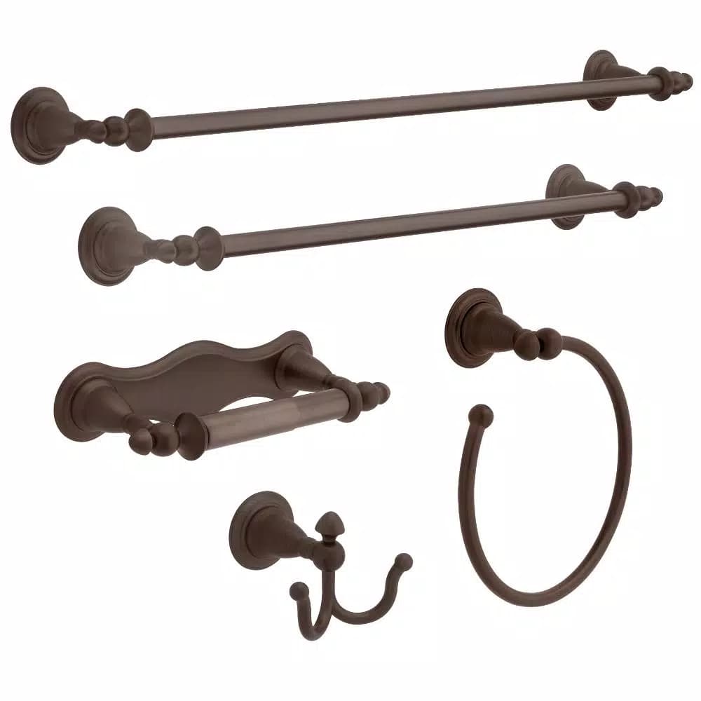 Delta Victorian 24 in. Single Towel Bar in Venetian Bronze