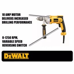 DEWALT DWD210G 1/2 in. 10 Amp Variable Speed Reversing Pistol Grip Corded Drill thumbnail 2