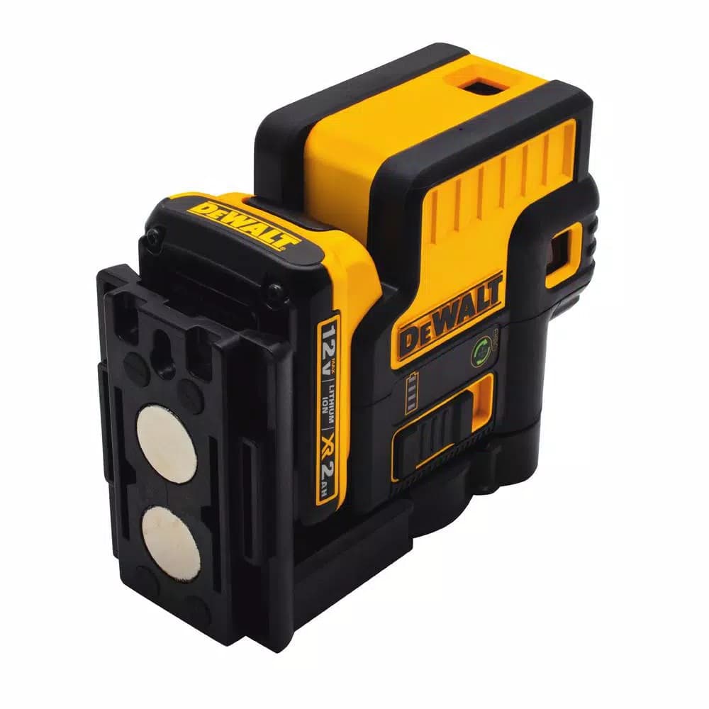 DEWALT 12V MAX Green 5-Spot Self-Leveling Laser Level Kit with 2Ah Battery, Charger & TSTAK Case