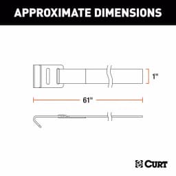 CURT Bike Rack Support Strap, 1 in. x 61 in. thumbnail 6