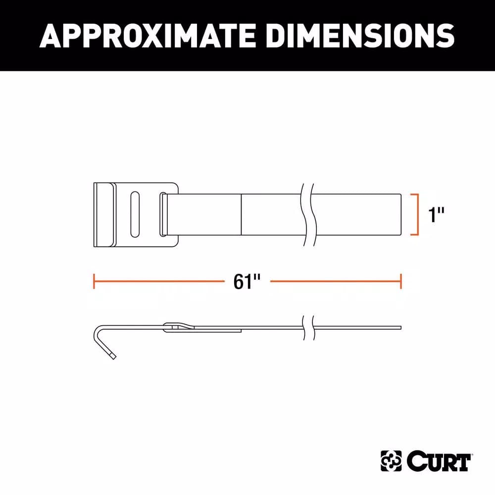 CURT Bike Rack Support Strap, 1 in. x 61 in.
