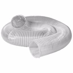 POWERTEC 2.5 in. x 50 ft. Flexible PVC Dust Collection Hose, Clear thumbnail 1