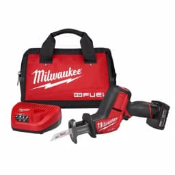 Milwaukee M12 FUEL 12V Brushless Cordless HACKZALL Reciprocating Saw & Right Angle Drill Kit thumbnail 4