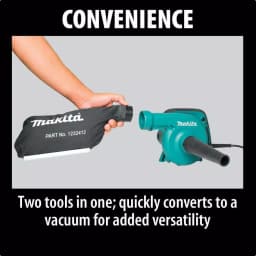 Makita UB1103 6.8 Amp Electric Handheld Blower and Vacuum, 203 MPH, 145 CFM thumbnail 8