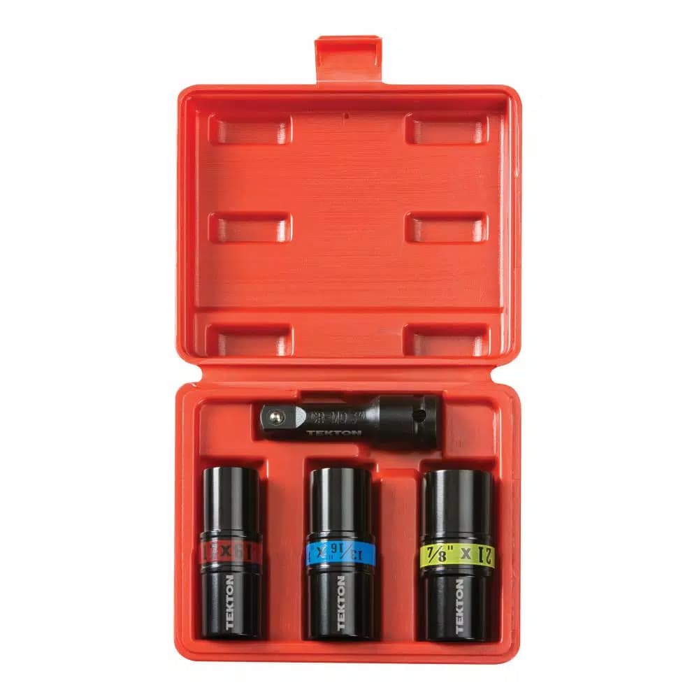 TEKTON 1/2 in. Drive Impact Flip Socket Set, 4-Piece