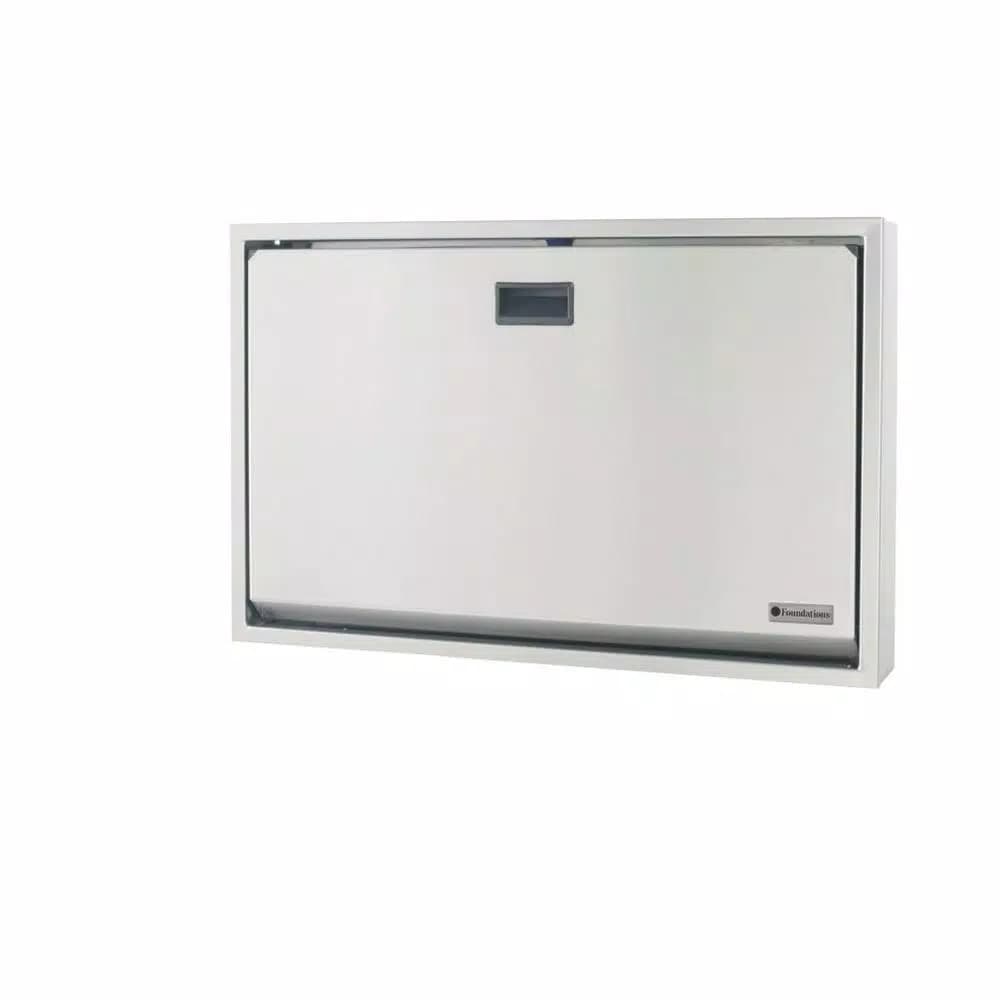 Foundations Horizontal Surface Mount 304 Stainless Steel Baby Changing Station