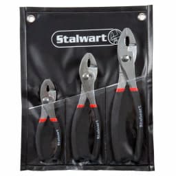 Stalwart 3-Piece Utility Slip Joint Plier Set with Storage Pouch thumbnail 2