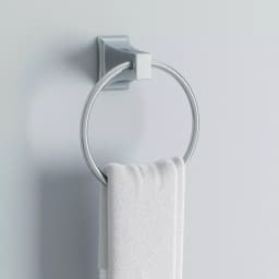 Best Value Ventura Chrome Towel Ring - Zinc Die-Cast Wall Mounted Hand Towel Holder thumbnail 2