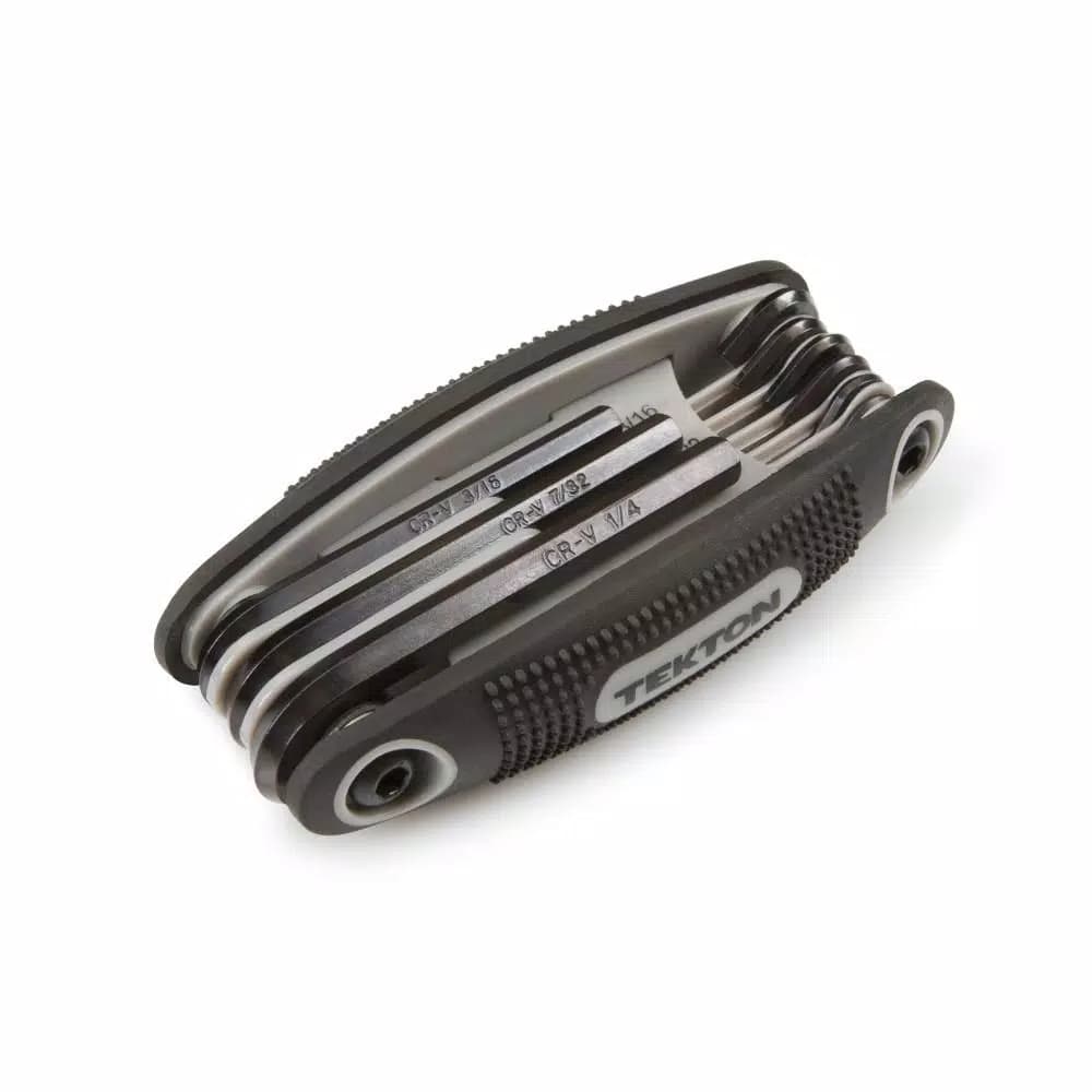 TEKTON 9-Piece Folding SAE Hex Key Wrench Set, 5/64-1/4 in.
