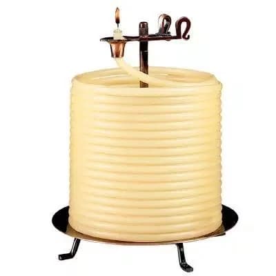 Candle by the Hour 144 Hour Beeswax Coil Candle with Adjustable Burn Time