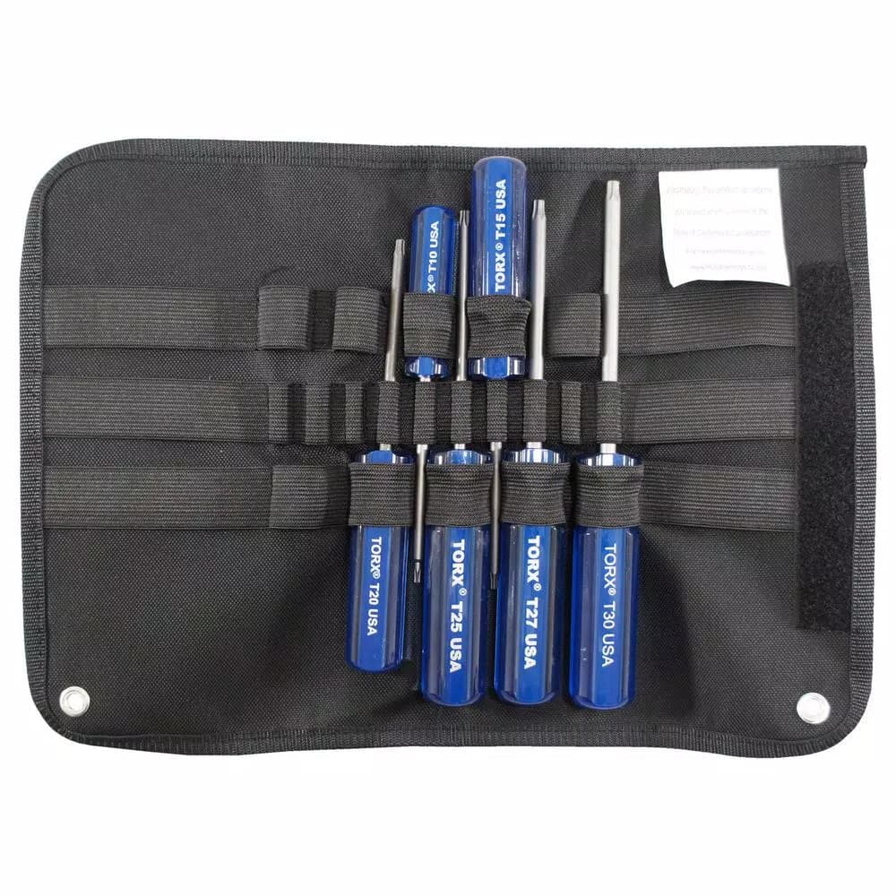Best Way Tools 6-Piece Torx Screwdriver Set with Canvas Carrying Pouch, Star Drive