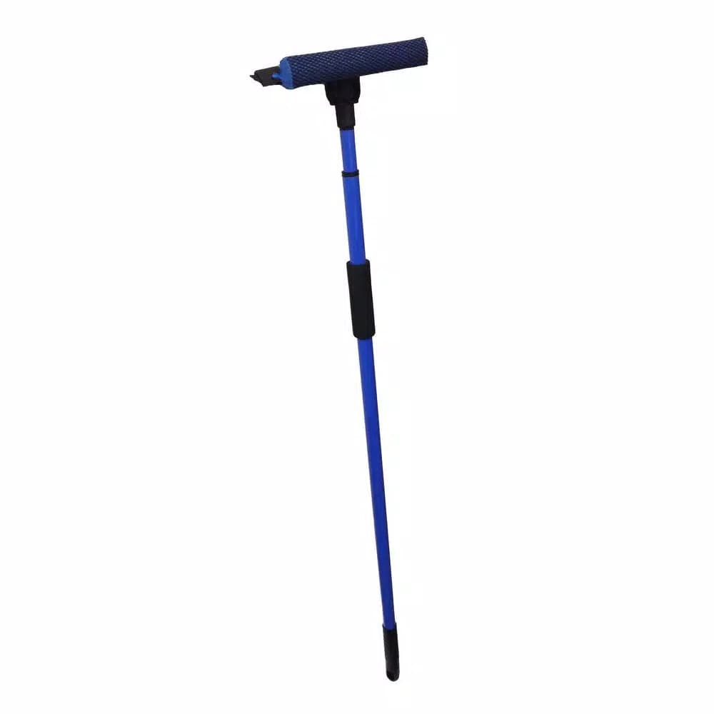Ettore 7 ft. Telescopic Auto Squeegee with Nylon Bug Mesh and Foam Grip