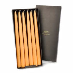 ROOT CANDLES A.I. Root 12 in. Mandarin Orange Dipped Taper Candles, Beeswax Enriched, Box of 12 thumbnail 2