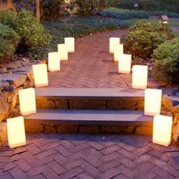 LUMABASE Luminaria White Plastic Walkway Bags, 3.5 in. x 10 in., 100-Pack thumbnail 3
