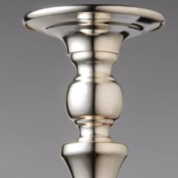 Unbranded Silver Wedding Candle Holder Set of 2 - Polished Chrome Steel Pillar Candlesticks thumbnail 3