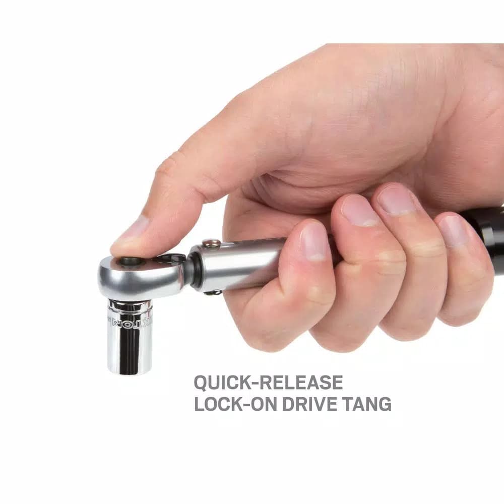 TEKTON 1/4 in. Drive Dual-Direction Click Torque Wrench, 10-150 in./lb.