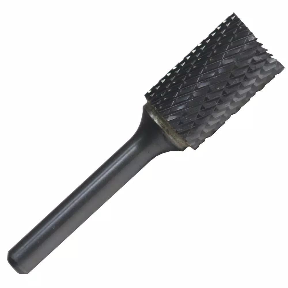 Drill America 1/4 in. x 1 in. Cylindrical End Cut Solid Carbide Burr Rotary File Bit