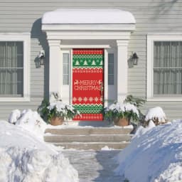My Door Decor Ugly Christmas Sweater Merry Christmas Front Door Banner Mural, 36 in. x 80 in. thumbnail 2