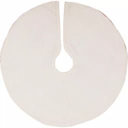 VHC Brands 21 in. Let It Snow Apple Red & Almond Farmhouse Christmas Mini Tree Skirt thumbnail 2