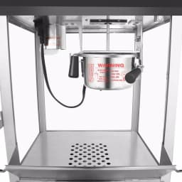 Great Northern Foundation 4 oz. Black Hot Oil Popcorn Machine with Cart thumbnail 5