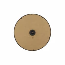 LITTON LANE 32 in. Round Rustic Black Iron and Wood Antique Roman Numeral Wall Clock thumbnail 3