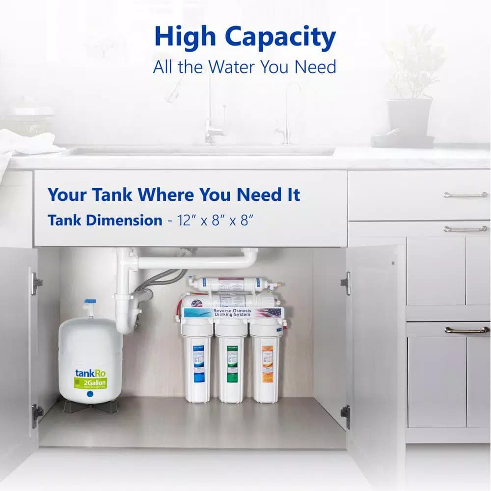 Express Water tankRO 2-Gallon Reverse Osmosis Water Filtration Expansion Storage Pressure Tank