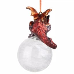 Design Toscano Pensive Percher Dragon 2018 Collectible Holiday Ornament thumbnail 3