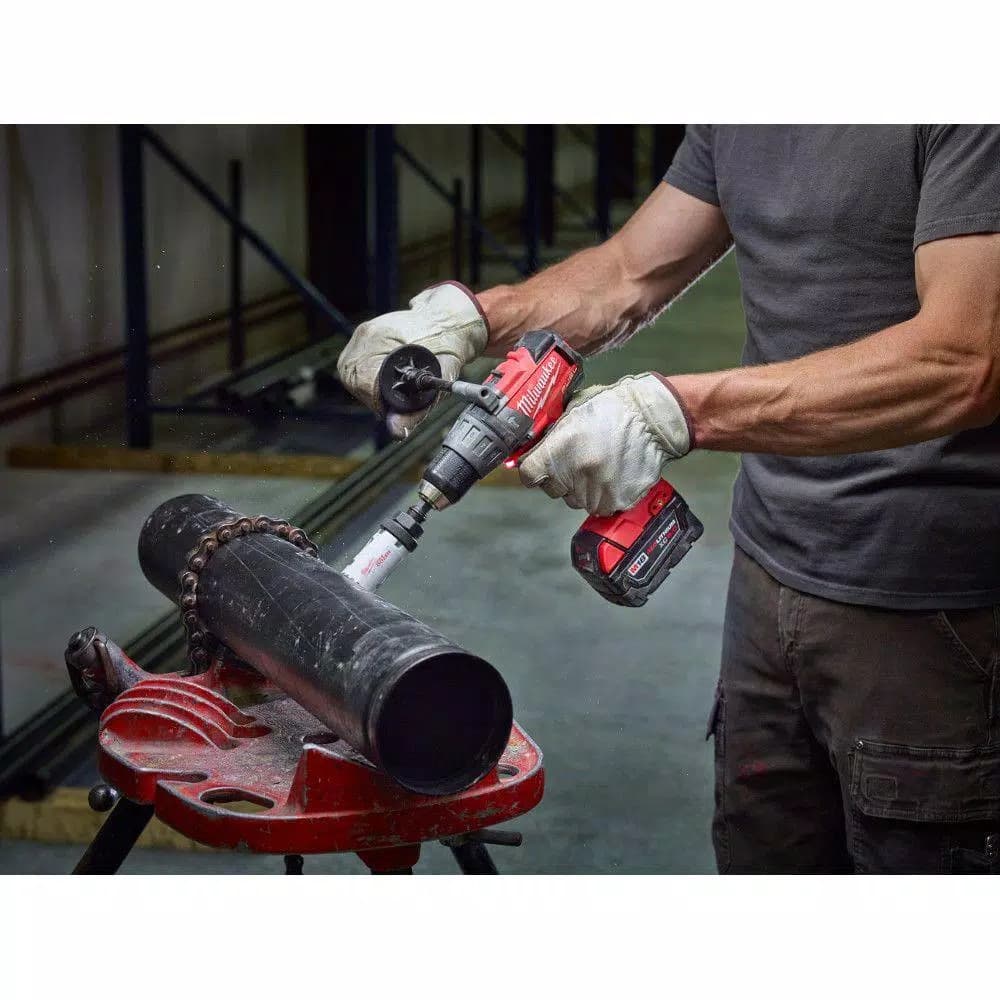 Milwaukee M18 FUEL 1/2 in. Brushless Cordless Hammer Drill/Driver Kit w/ (2) 5.0 Ah Batteries & Charger