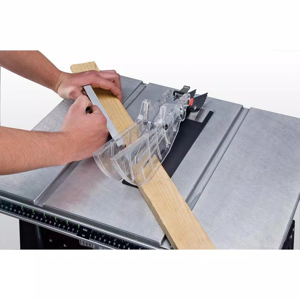 Genesis GTS10SB 10 in. Table Saw with 15 Amp Motor, Self-Aligning Rip Fence and Heavy-Duty Metal Stand