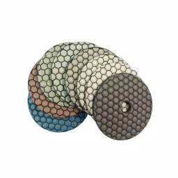 Monster 5 in. Honeycomb Dry Diamond Polishing Pad Set with Back Holder, 8-Piece Kit thumbnail 1